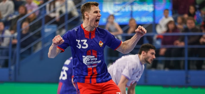 Правый крайний ЦСКА Даниил Шишкарёв стал лучшим гандболистом Суперлиги в апреле по версии "Быстрого центра"